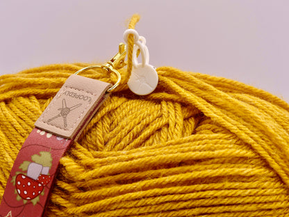 Mushroom Pattern Wristlet Keychain | Compatible with the Loop Lock