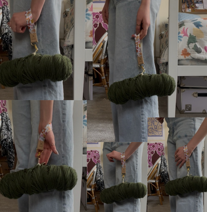 Flower Pattern Wristlet Keychain | Compatible with the Loop Lock