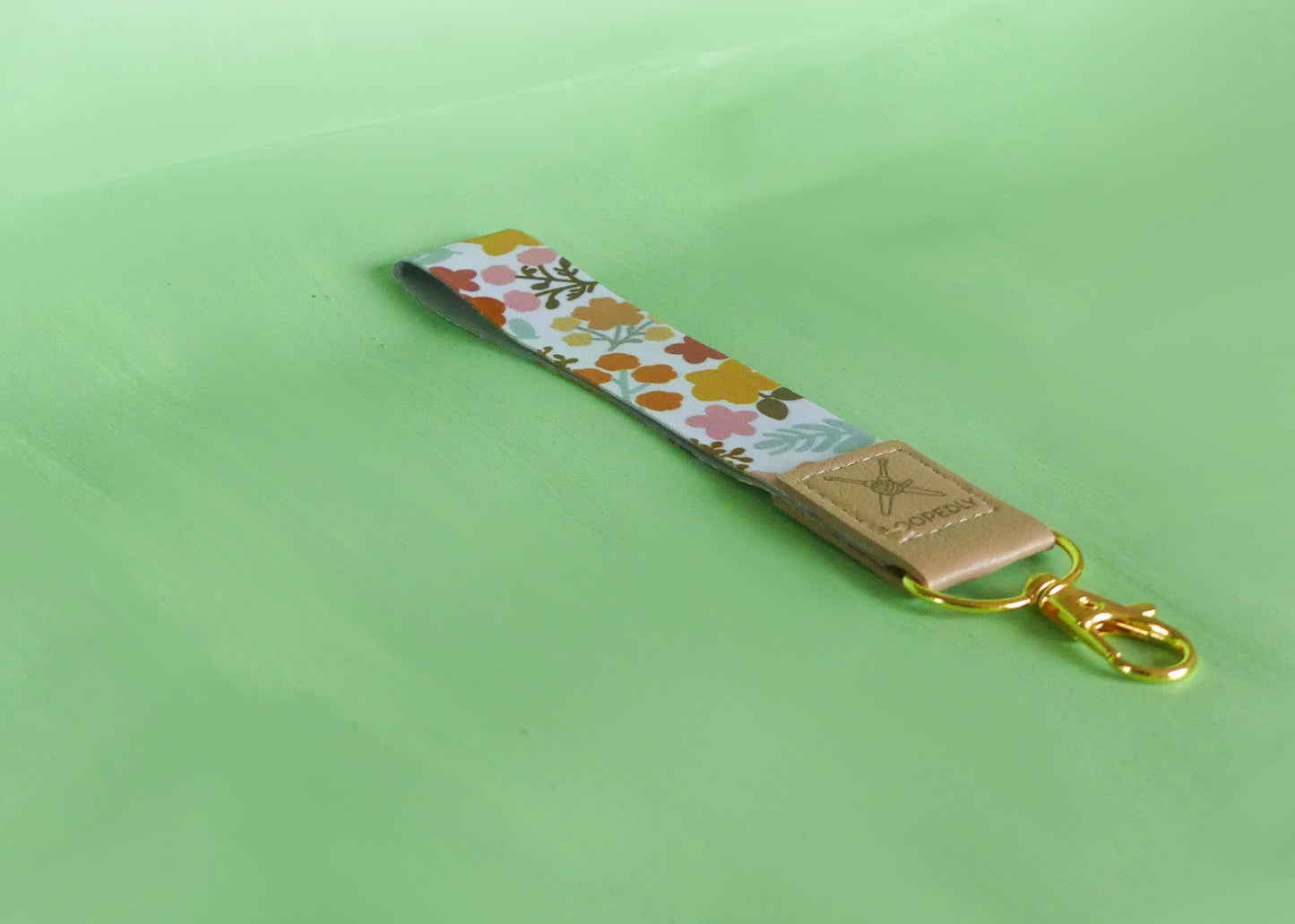 Flower Pattern Wristlet Keychain | Compatible with the Loop Lock