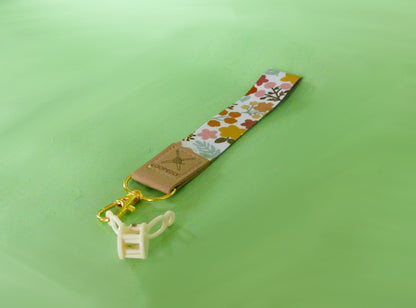Flower Pattern Wristlet Keychain | Compatible with the Loop Lock
