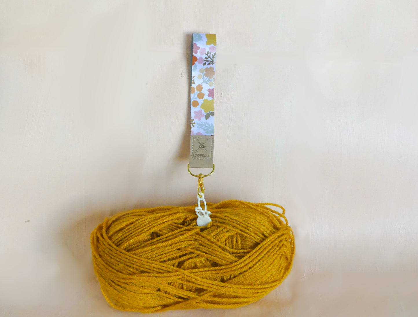 Flower Pattern Wristlet Keychain | Compatible with the Loop Lock