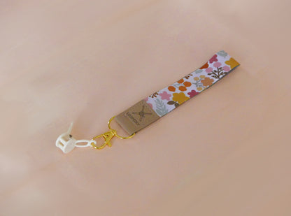 Flower Pattern Wristlet Keychain | Compatible with the Loop Lock