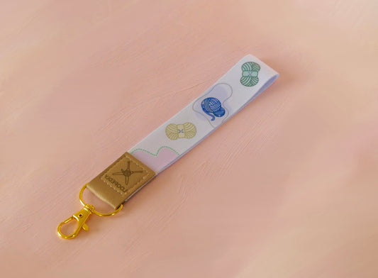 Yarn Wristlet Keychain